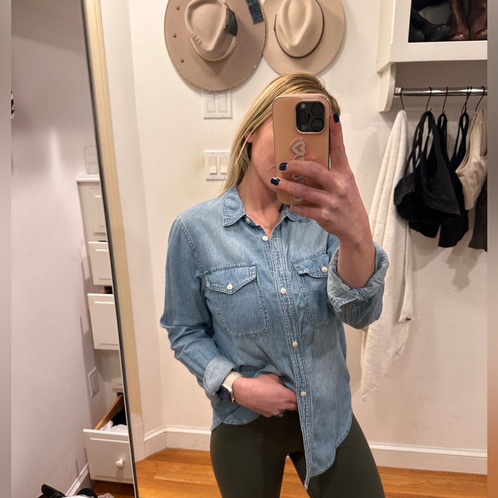 Madewell Denim button down, medium. Worn once!